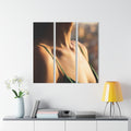 Acrylic Triptych Print - Golden Hour Glow — Portrait