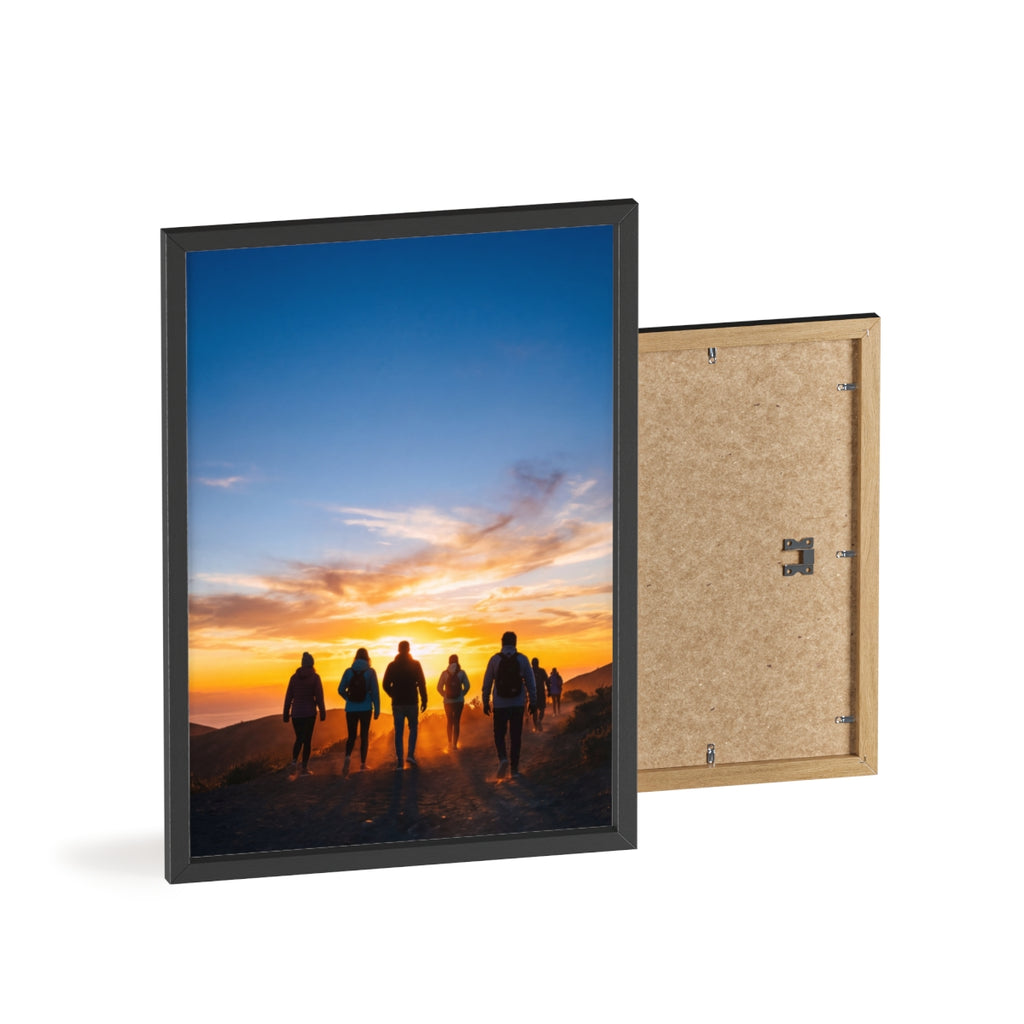 Posters with Wooden Frame - Sunrise Journey