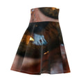 Women's Skater Skirt - Amber Iris Reflection Fine Art Print...