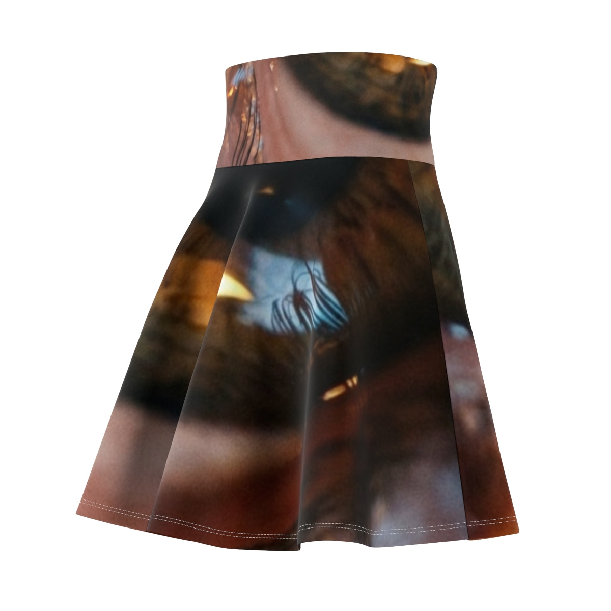 Women's Skater Skirt - Amber Iris Reflection Fine Art Print...
