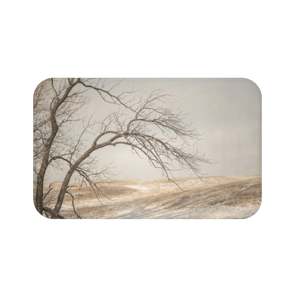 Bath Mat - Minimalist Winter Serenity