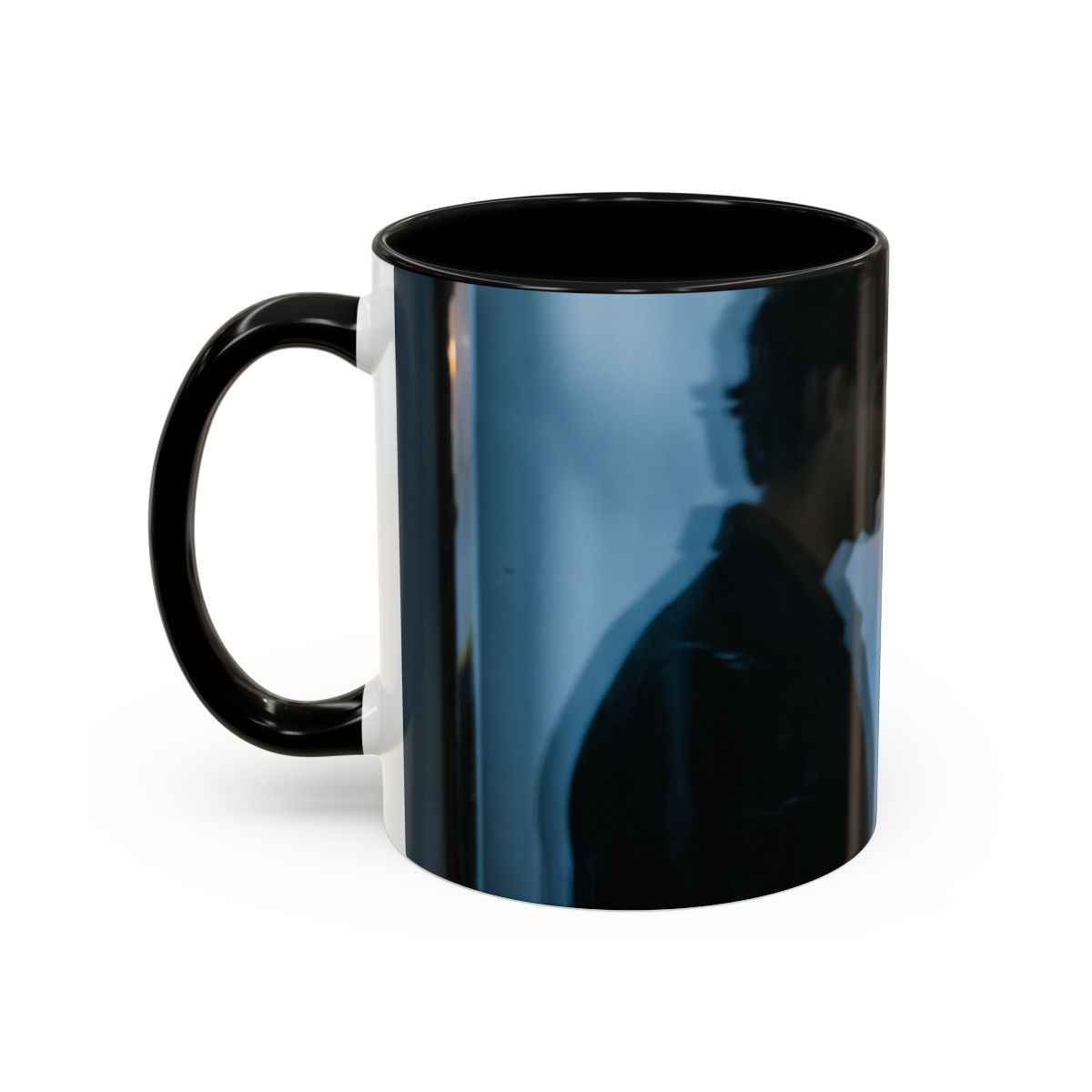 Midnight Shadow Accent Coffee Mug - Moody Aesthetic |...