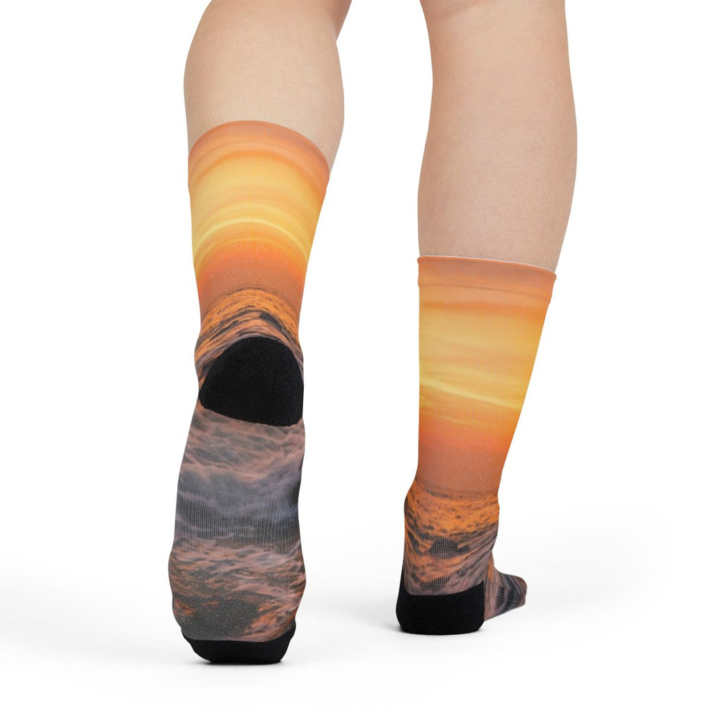Crew Socks - Golden Hour Horizon
