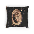 Woven Pillow Antique Brass Sundial Art
