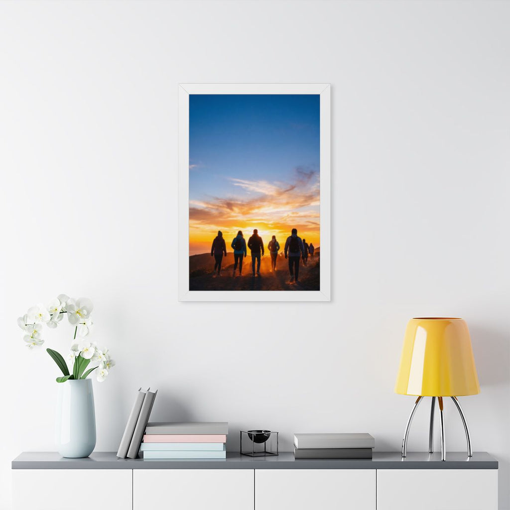 Framed Vertical Poster - Sunset Ridge (11×14, 12×16, 16×16...