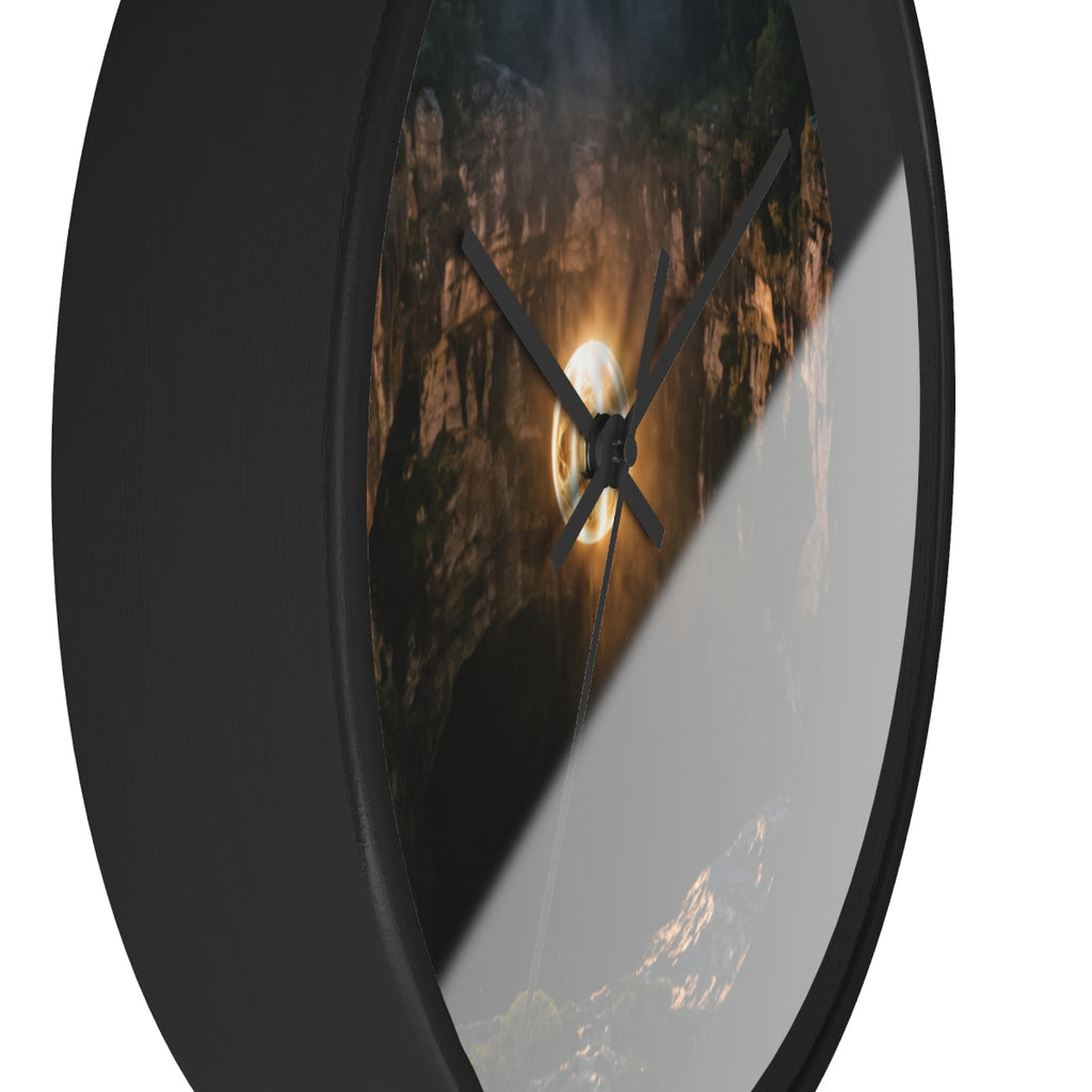 Wall Clock - Luminous Void Timepiece | Echovira Gallery