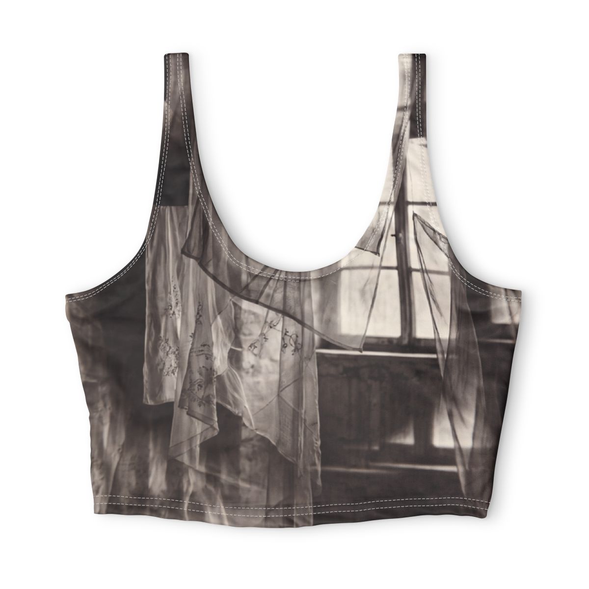 Polyester Sports Bra - Spectral Veils | Echovira Gallery