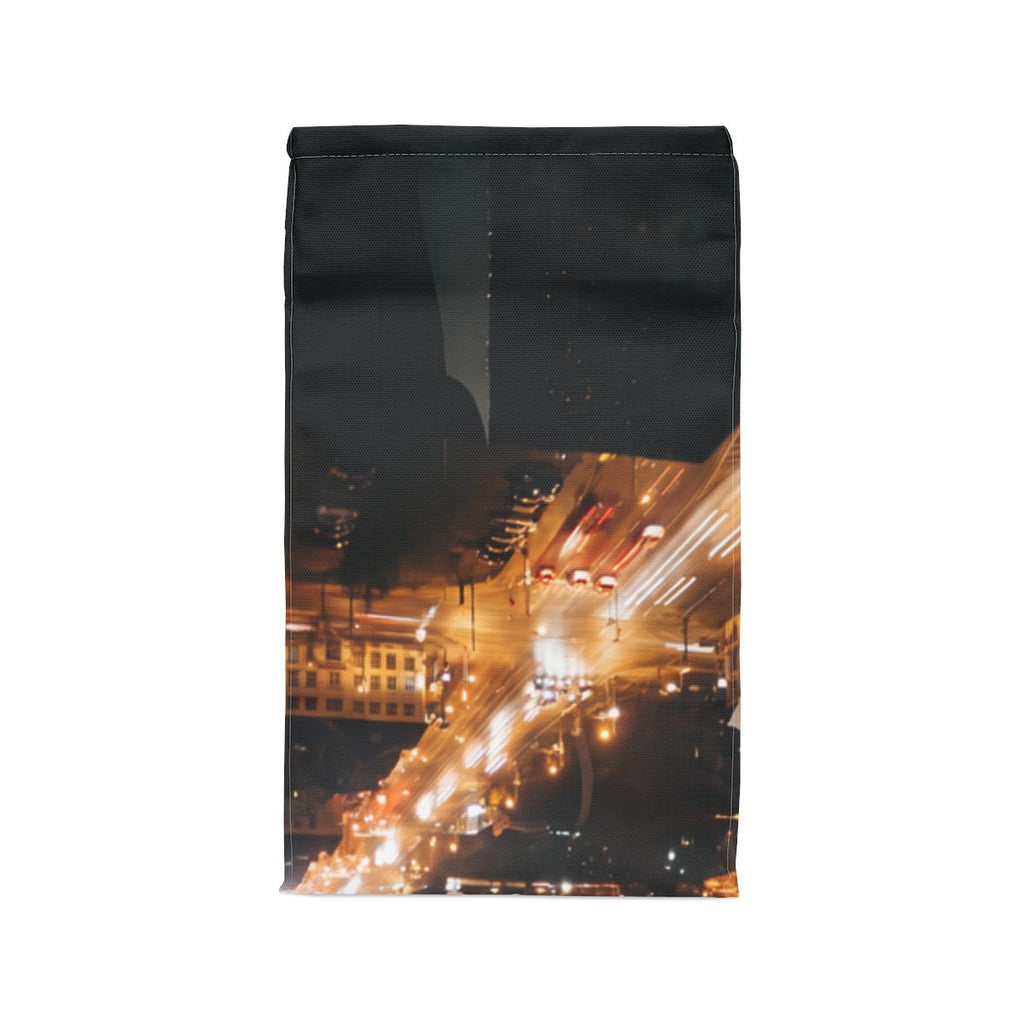 Polyester Lunch Bag - Midnight City Skyline | Echovira...