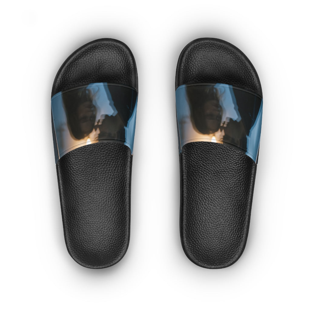 Women's Slide Sandals - Midnight Shadow Slides - Cozy... |...