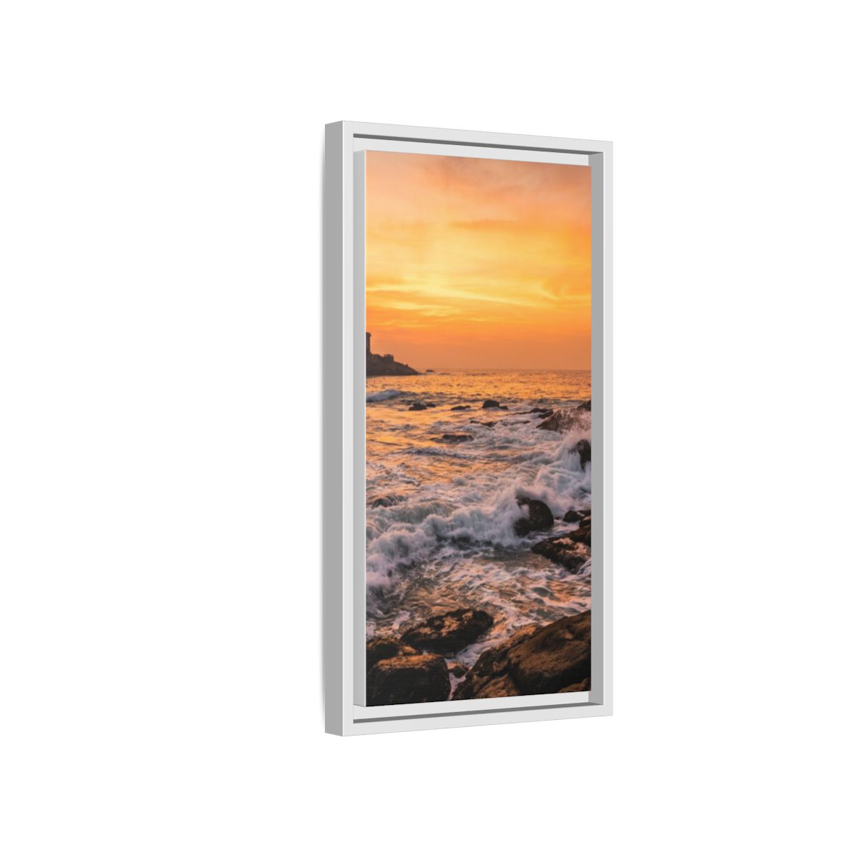 Framed Matte Canvas - Majestic Golden Coast