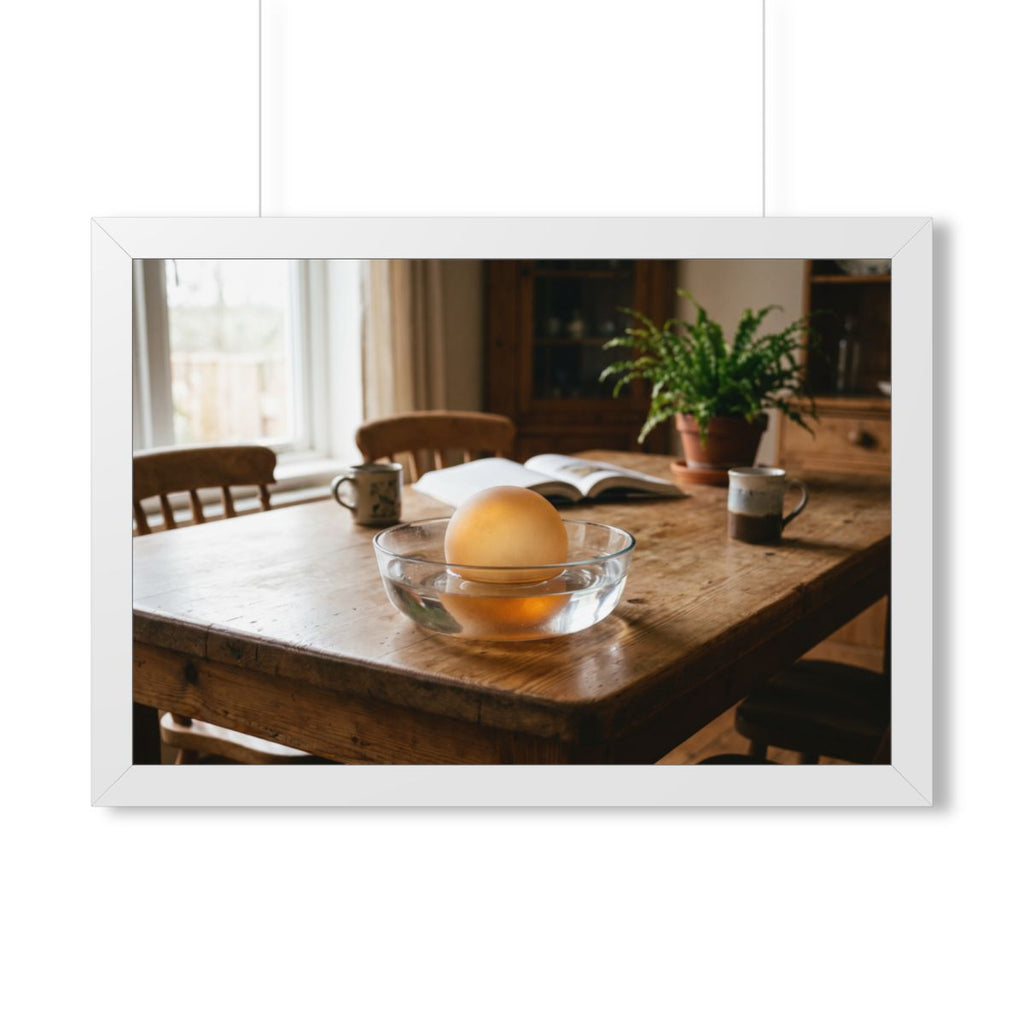 Framed Horizontal Poster - Amber Sanctuary — White (14×11......