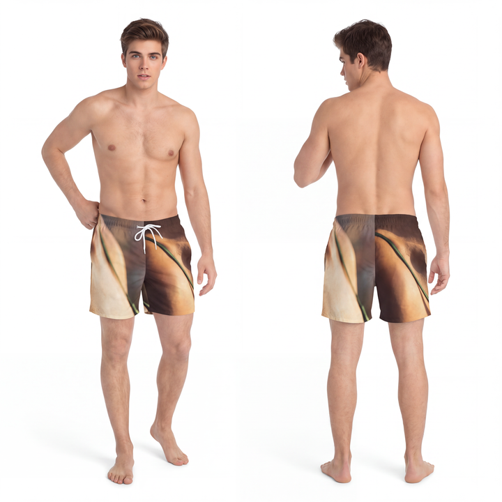 Golden Hour Swim Trunks - Emerald Sunset active