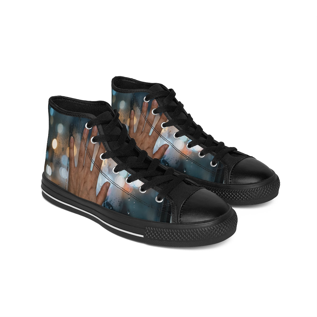 Rainy City Bokeh Women's Classic Sneakers
