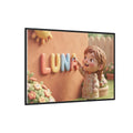 Matte Canvas Framed - Luna Sunshine Clay — Black / 1.25"......