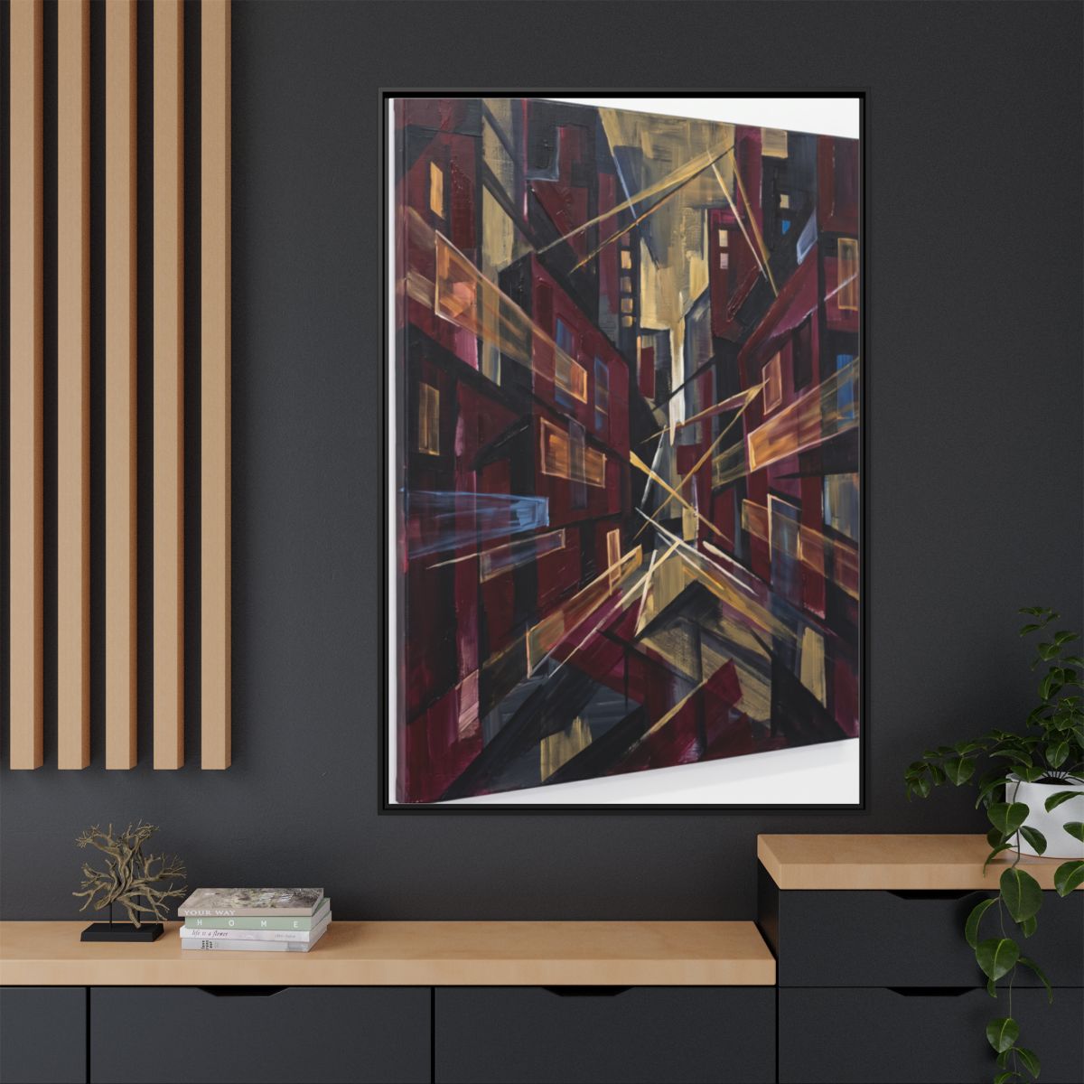 Framed Matte Canvas - Urban Perspective (8×10, 9×12, 11×14...