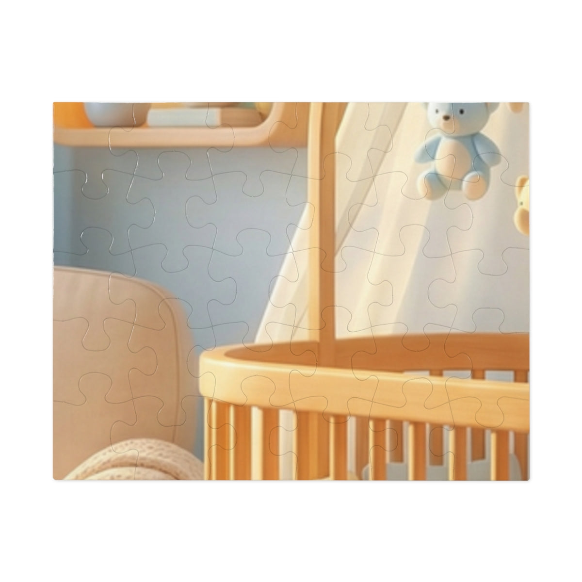 Jigsaw Puzzle with Tin - Dreamy Serene Nursery Art (30, 110...