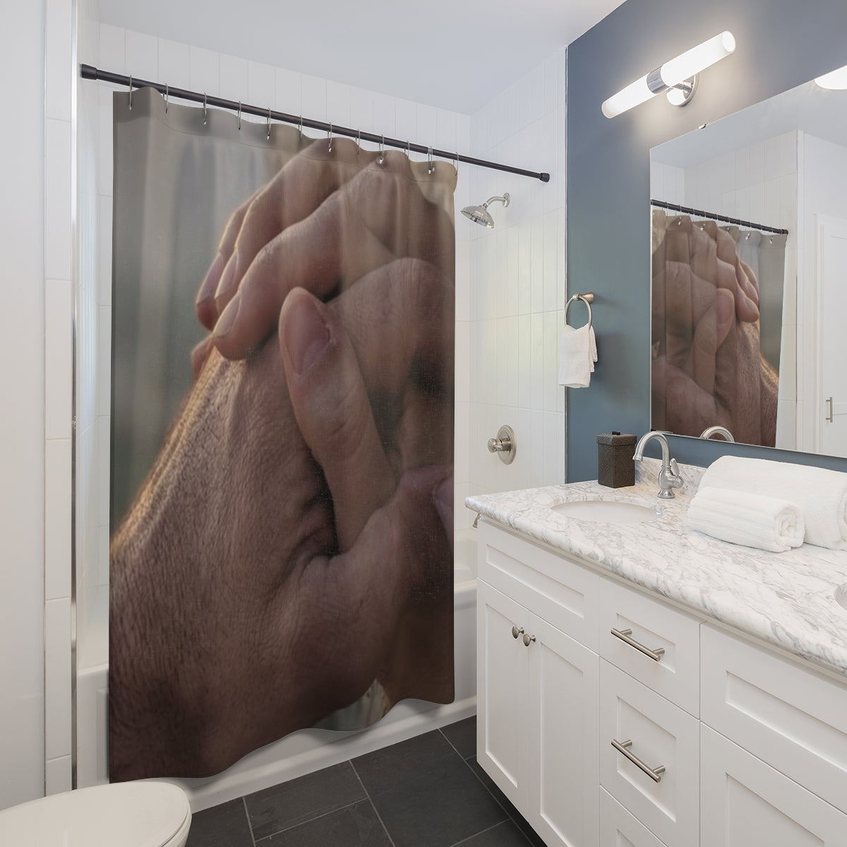 Shower Curtains - Sacred Vows Bathroom Decor | Echovira...