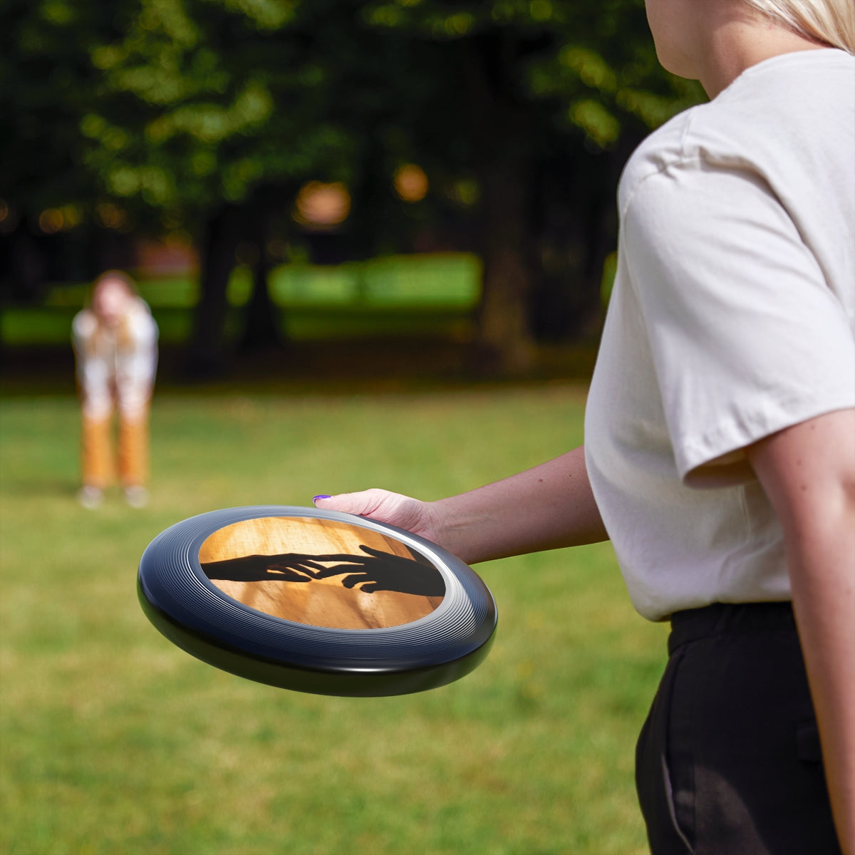 Wham-O Frisbee - Amber Touch Silhouette | Echovira Gallery
