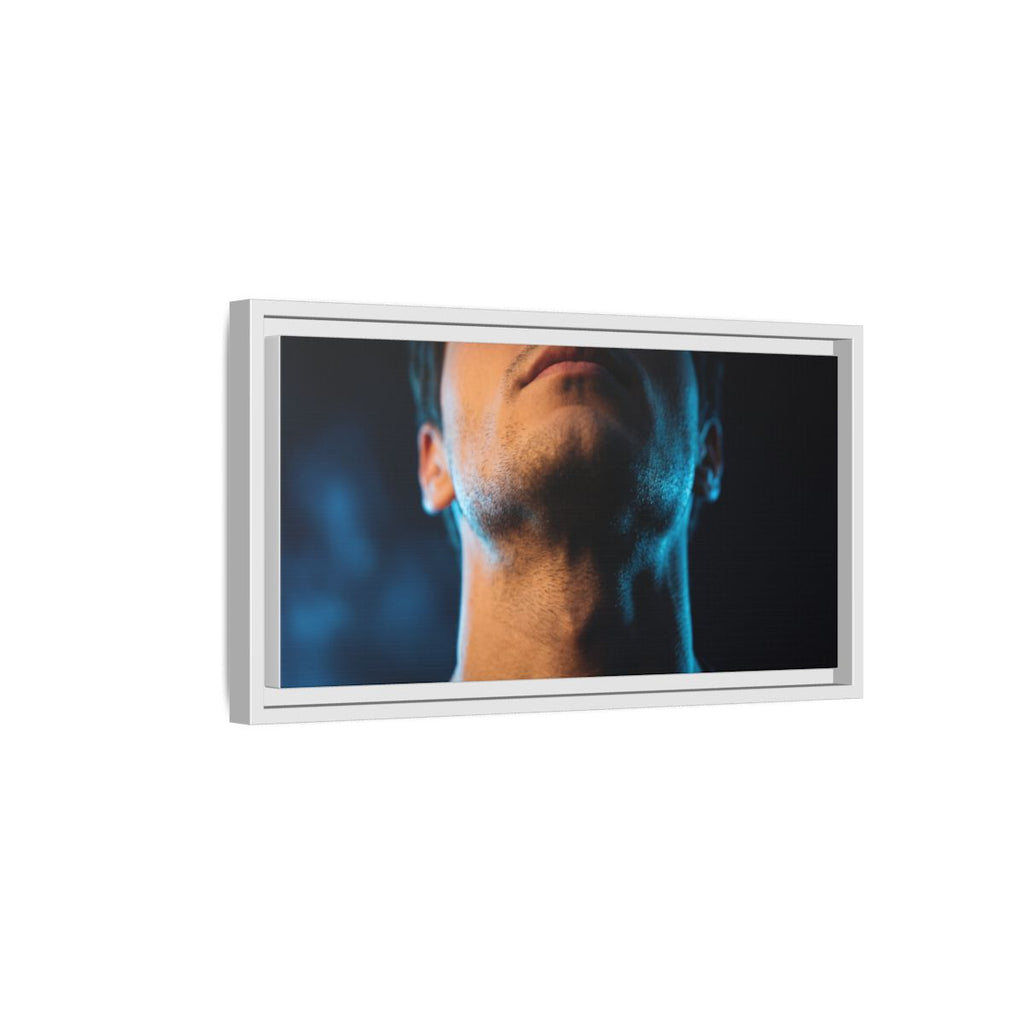 Framed Matte Canvas - Neon Pulse Core — White / 1.25"