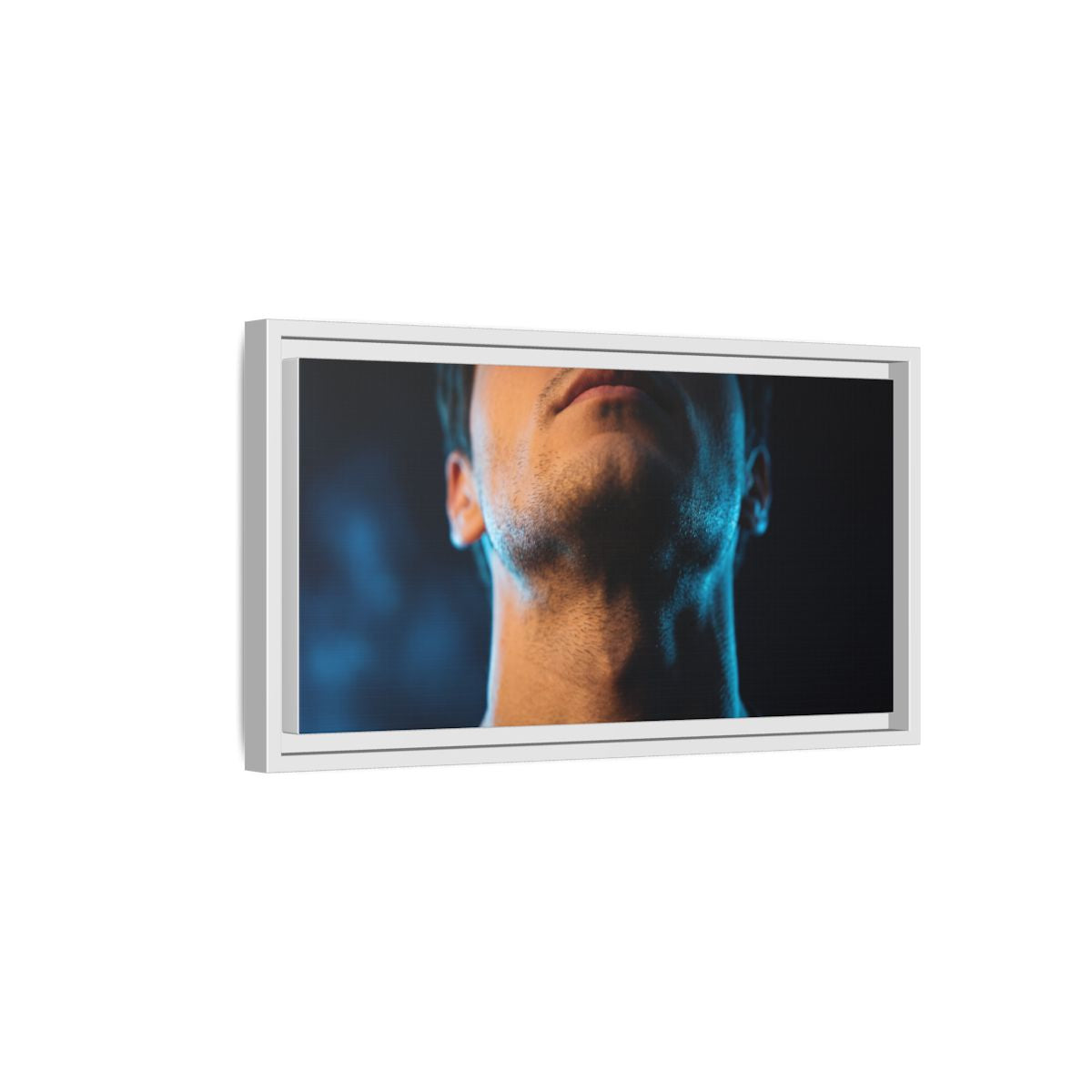 Framed Matte Canvas - Neon Pulse Core — White / 1.25"