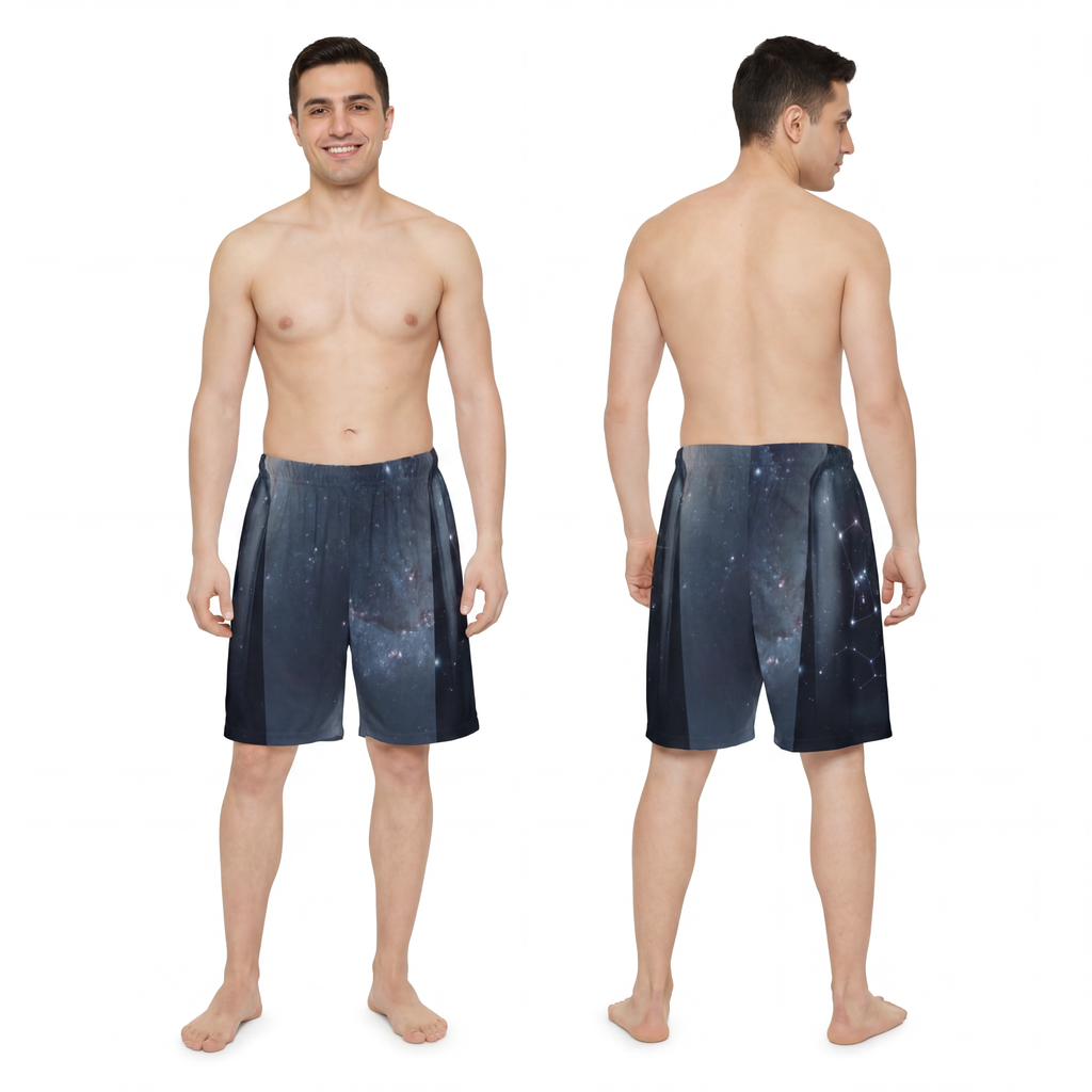 Men's Sports Shorts - Cosmic Sentinel Orion | Echovira...
