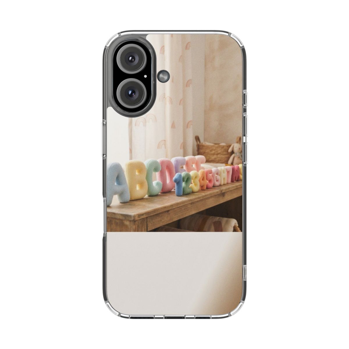 Clear Impact-Resistant Case - Pastel ABCs | Echovira Gallery