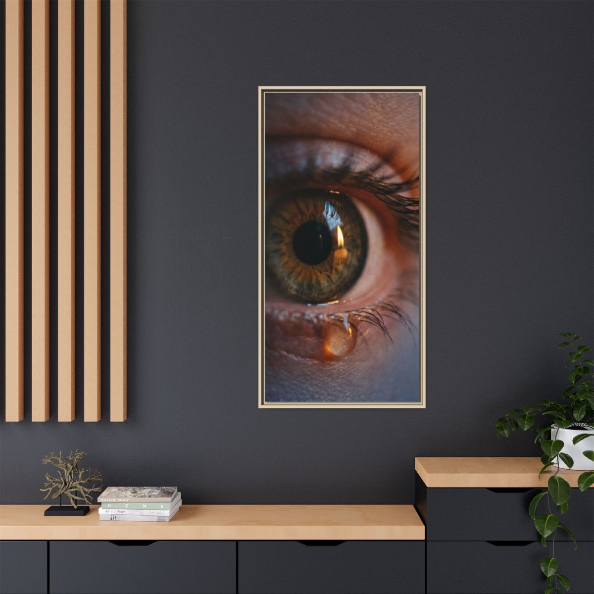 Matte Canvas, Framed - Luminous Tear