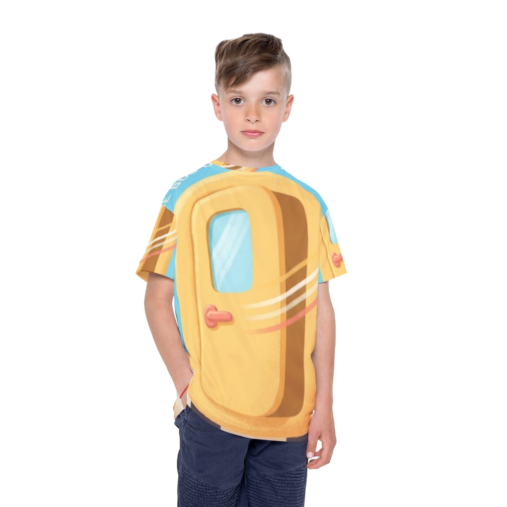 Kids Sports Jersey - The Bus Door Shuts Whimsical Storybook...
