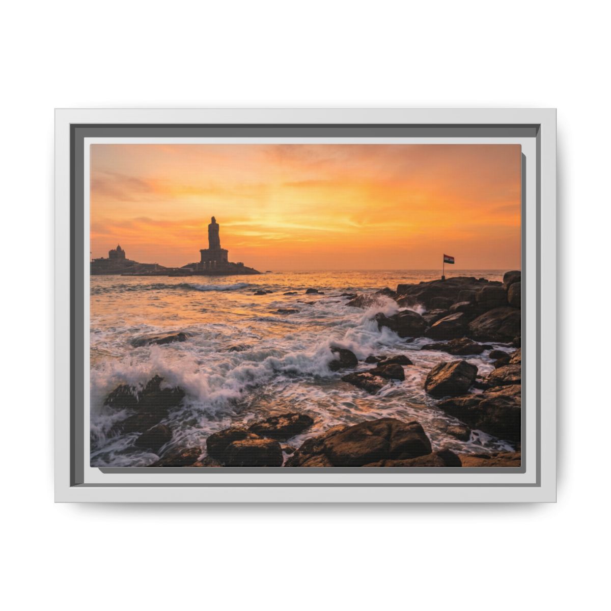 Framed Matte Canvas - Majestic Golden Coast
