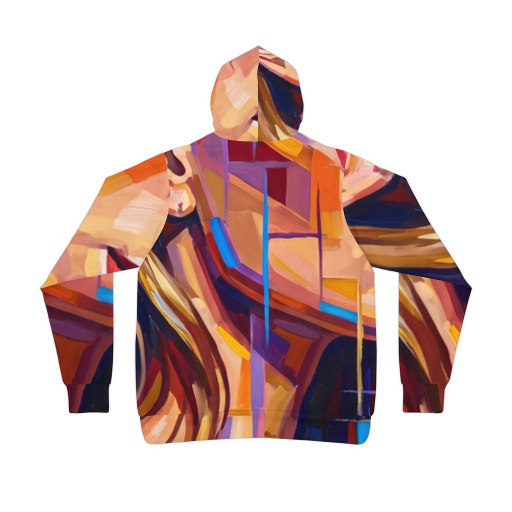 Men's Athletic Hoodie - Shattered Elegance | Echovira...