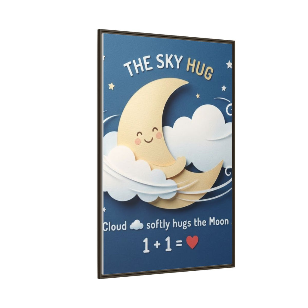 Matte Canvas Framed - The Sky Hug — Espresso / 1.25" (8×10...