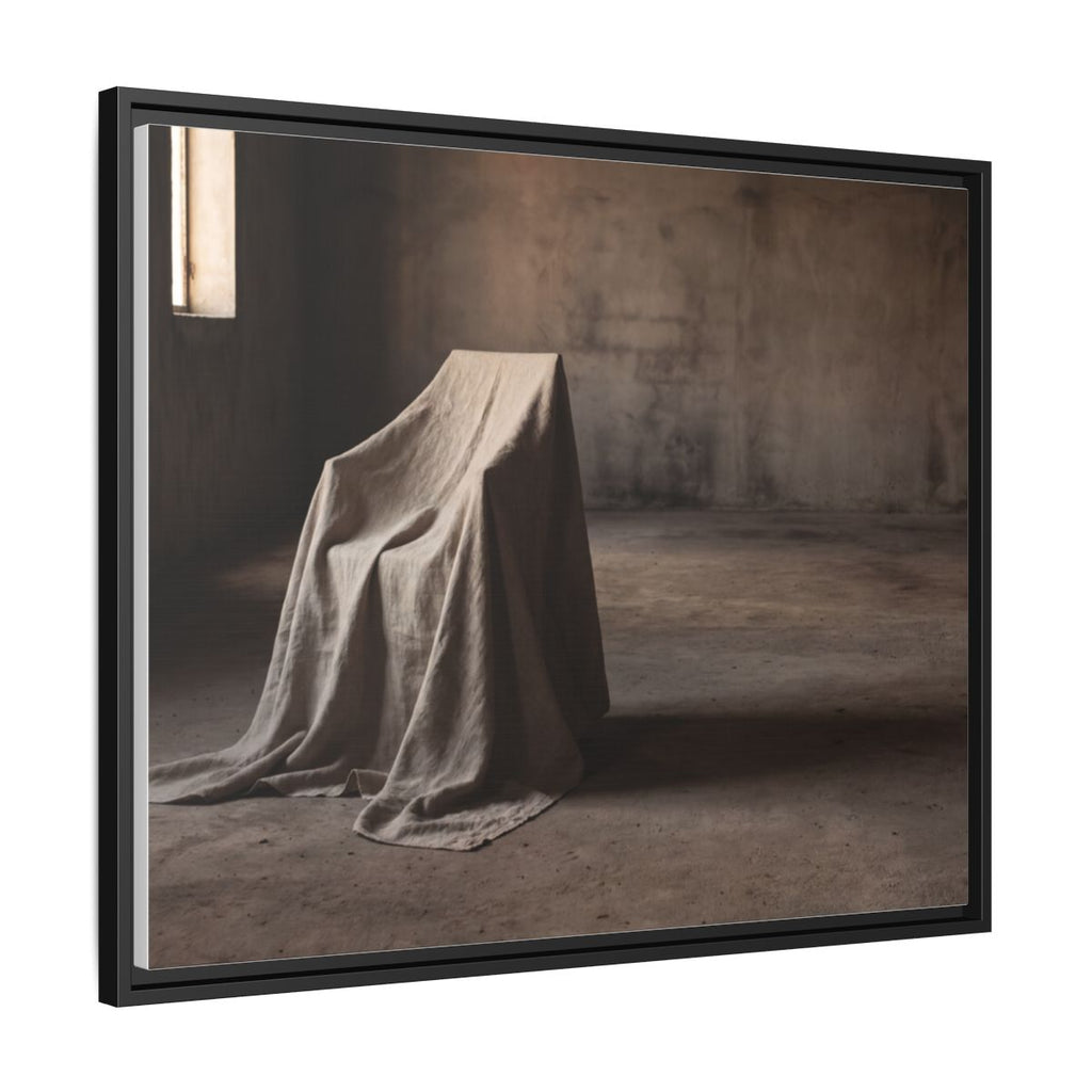 Framed Matte Canvas - Wabi-Sabi Silhouette Art — Black / 1.25"