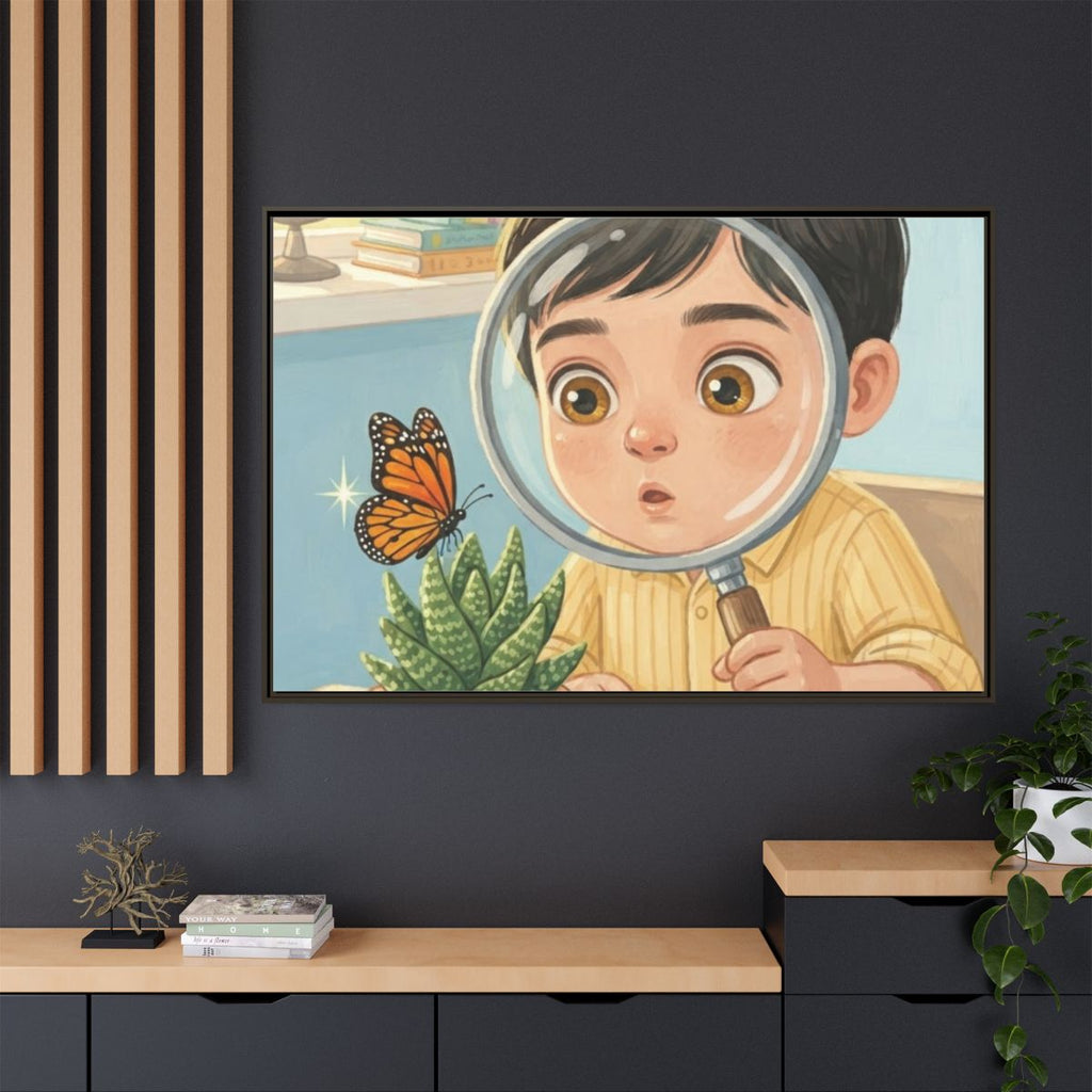 Matte Canvas Framed - Curious Naturalist — Espresso / 1.25"...