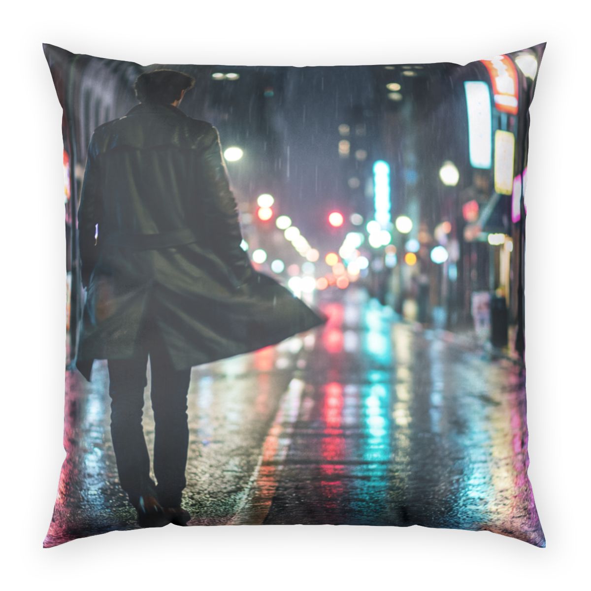 Poly Velvet Pillow - Midnight Stroll Mood | Echovira Gallery