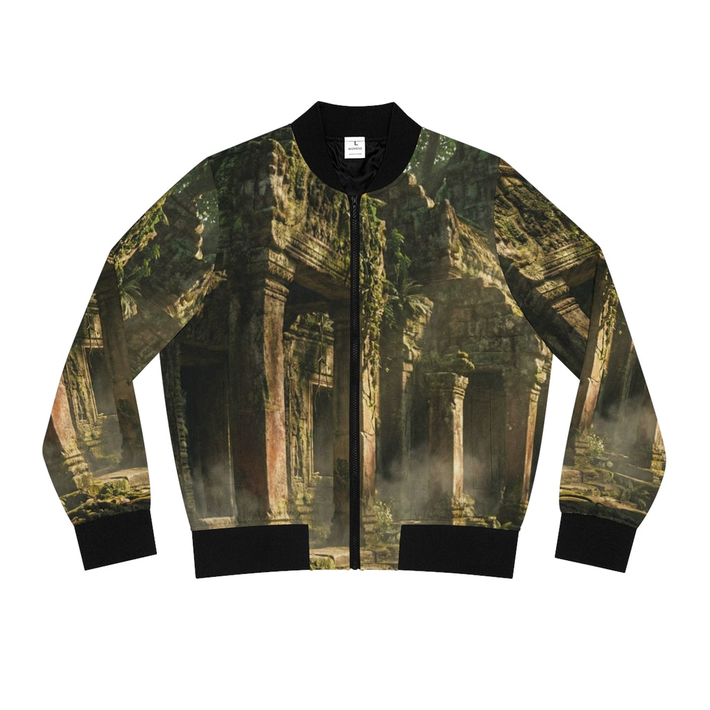 Women's Bomber Jacket - Secret Sanctuary | Echovira Gallery