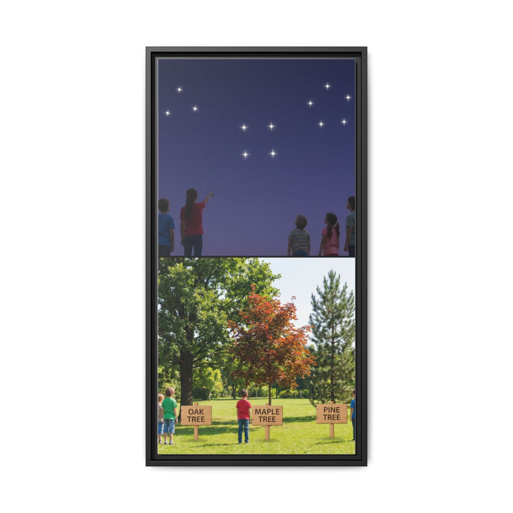 Gerahmte Leinwand (matt) - Discovery — Schwarz / 3,18 cm