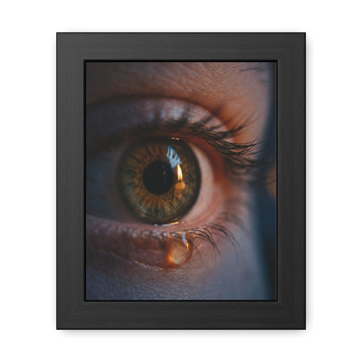 Framed Poster - Ethereal Gaze — Portrait