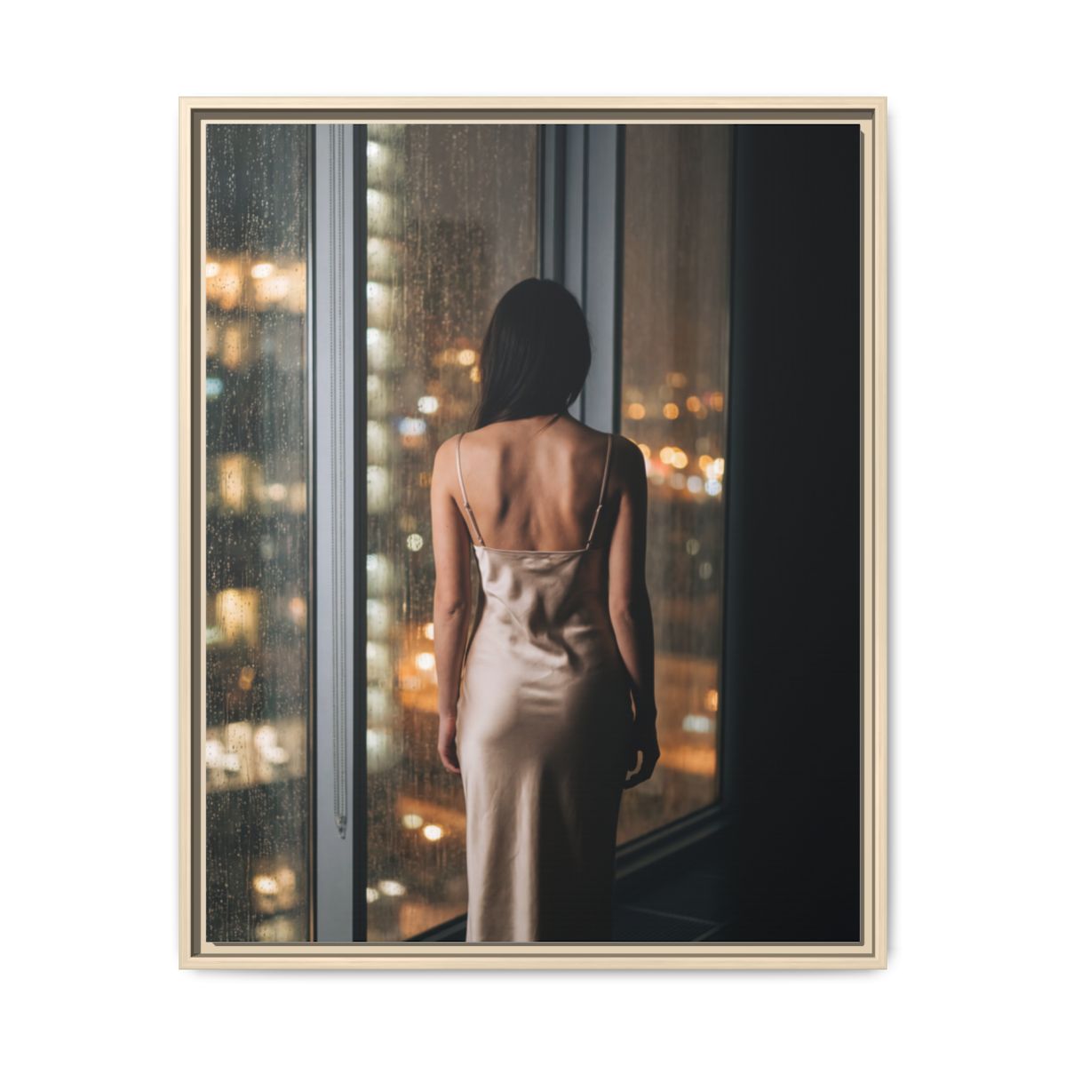 Framed Matte Canvas - Cinematic Nights — Natural / 1.25"