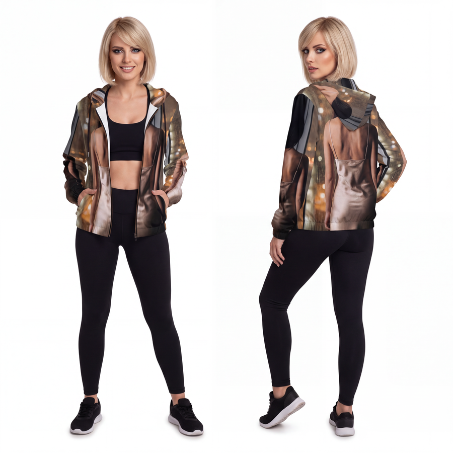 Women's Full-Zip Hoodie - Rainscape