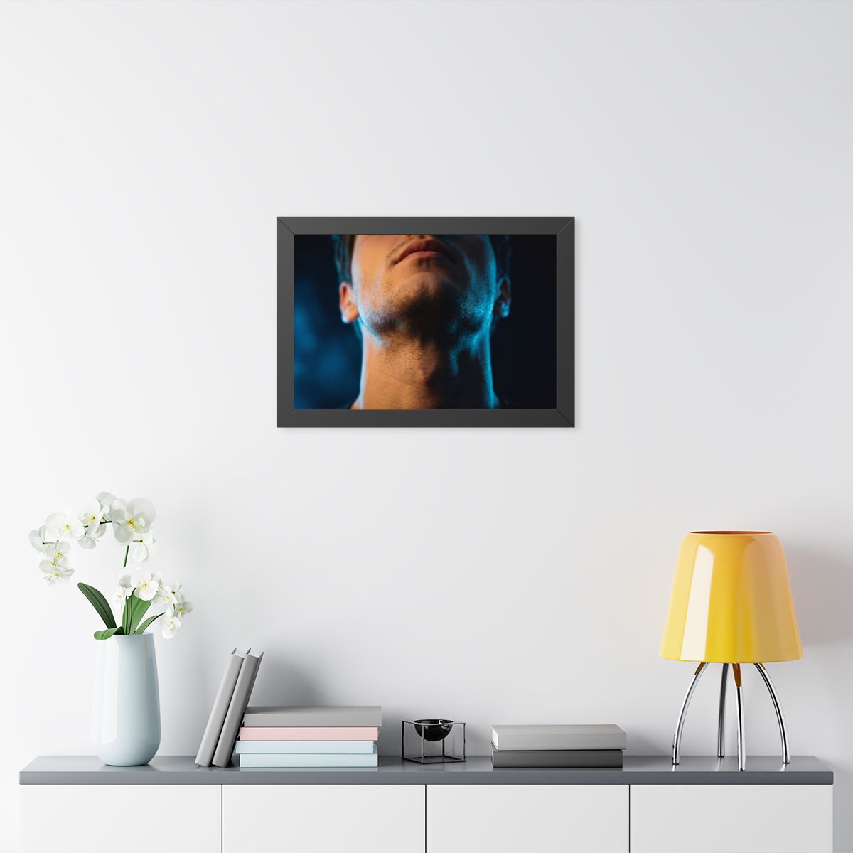 Framed Horizontal Poster - Neon Horizon Portrait — Black......