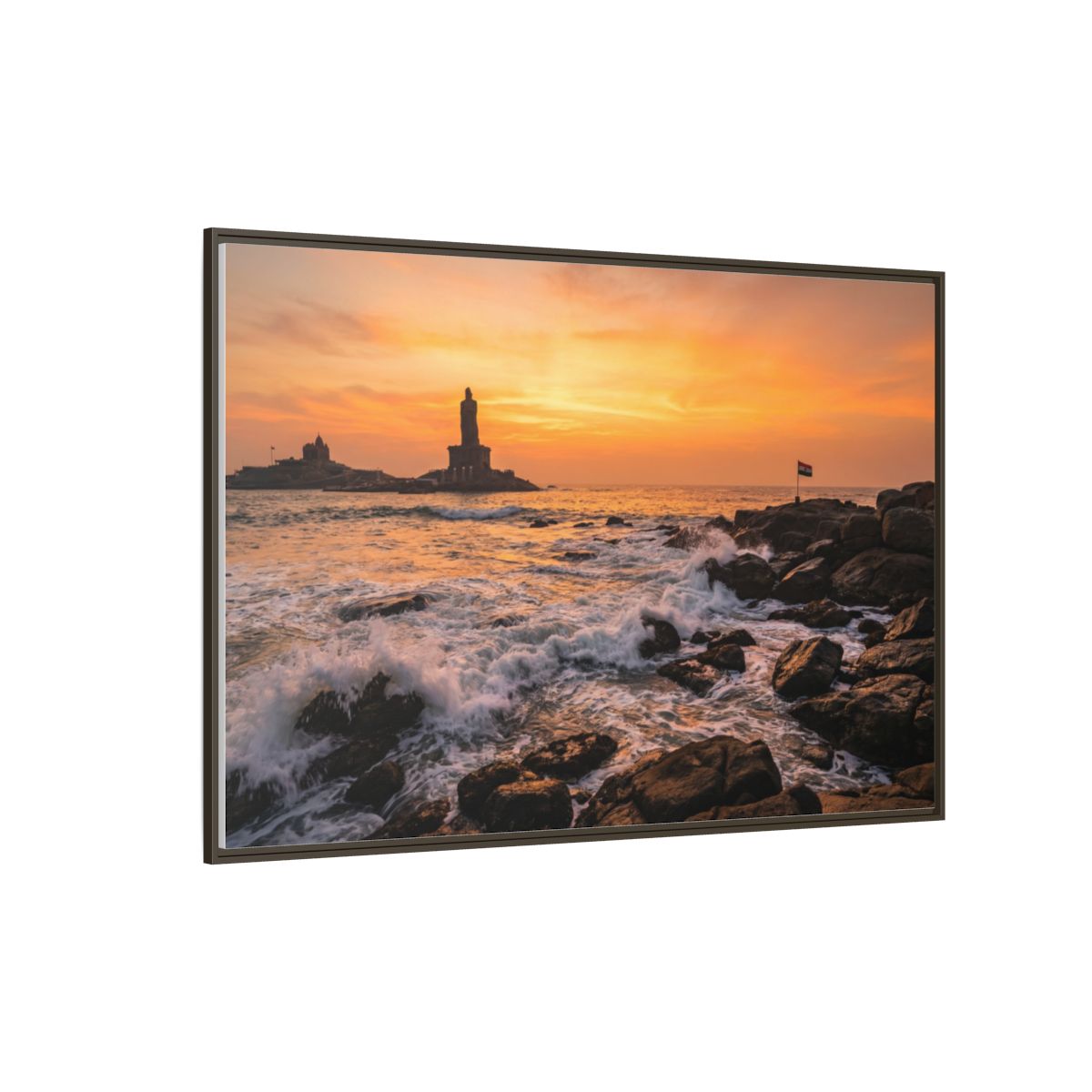 Framed Matte Canvas - Majestic Golden Coast