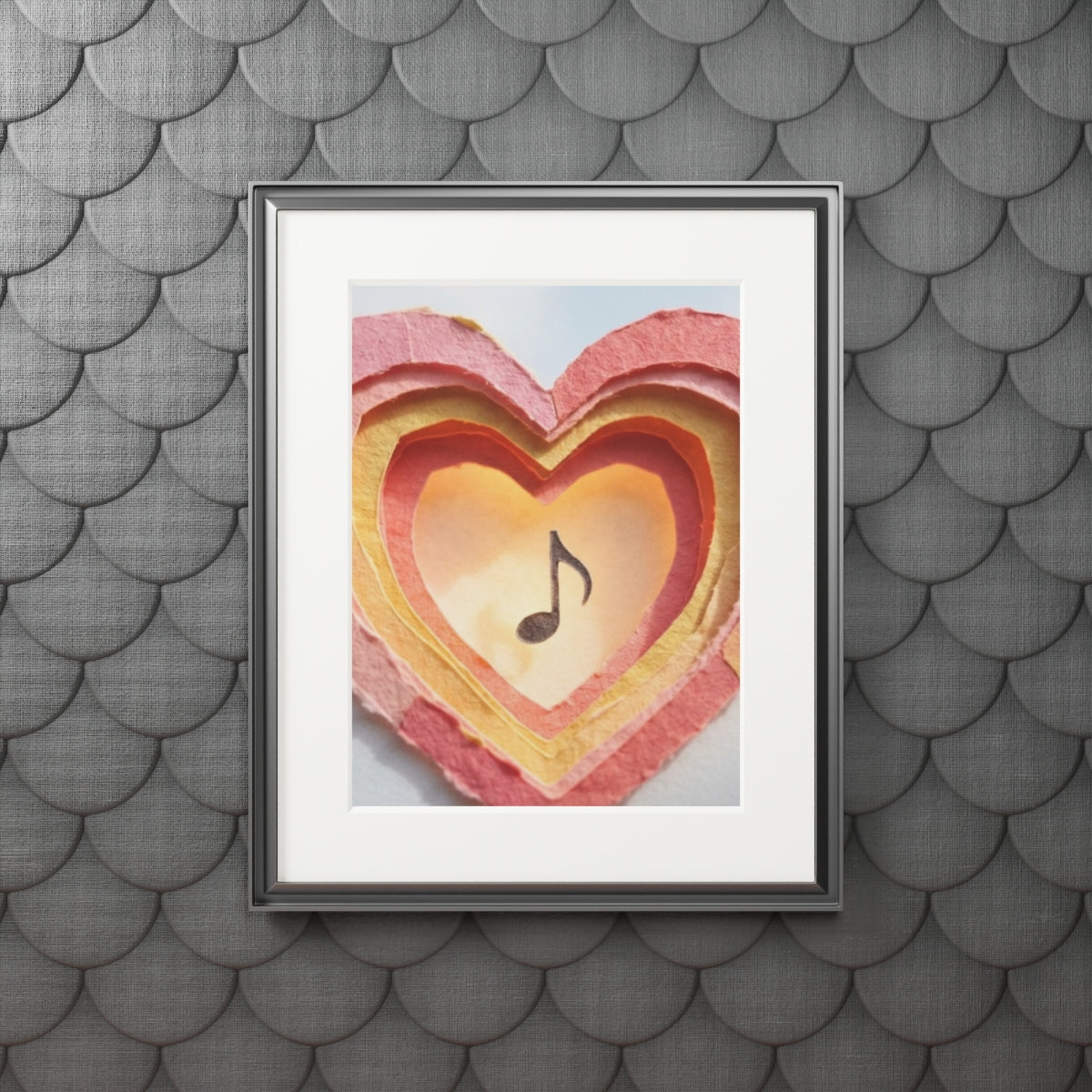 Fine Art Print - Melodic Heart Passepartout — Portrait... |...