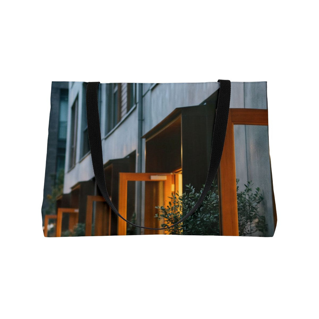 Weekender Tote Bag - Twilight Walkway | Echovira Gallery