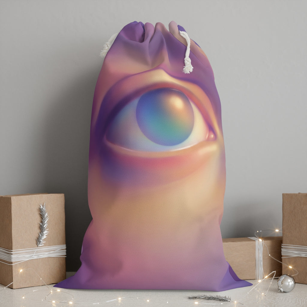 Sack - Luminous Cosmic Iris Storage Bag | Echovira Gallery