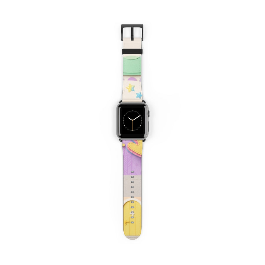 Apple Watch Band - Pastel Papercraft Town