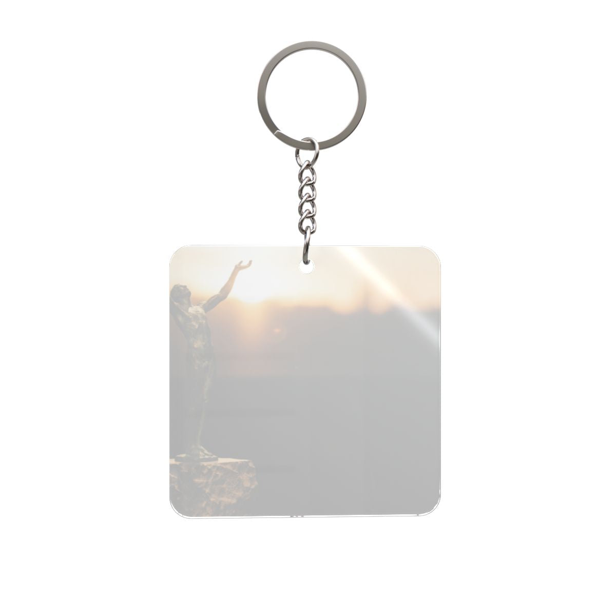 Square Keychain - Classical Bronze | Echovira Gallery