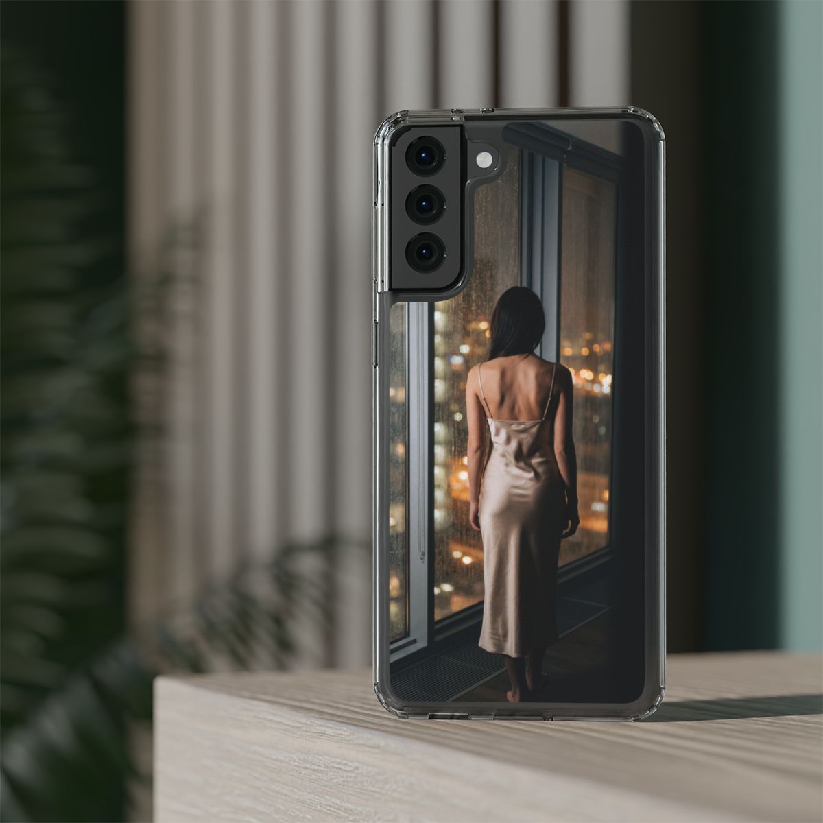 Clear Impact-Resistant Cases - Clear Phone Case - Rainy Mood...
