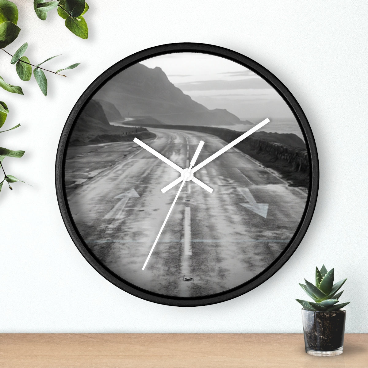 Wall Clock - Silent Highway Travel | Echovira Gallery