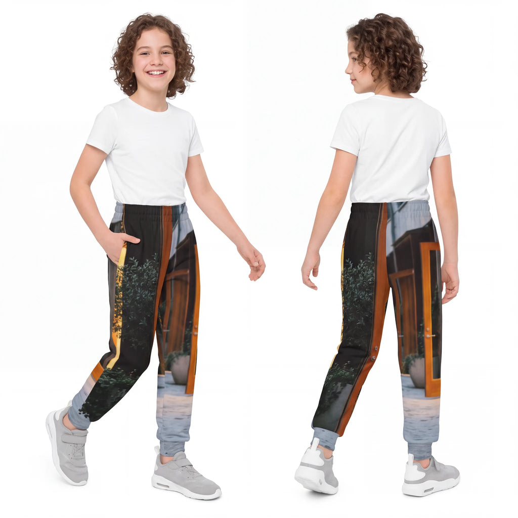 Youth Joggers - Urban Twilight Promenade | Echovira Gallery
