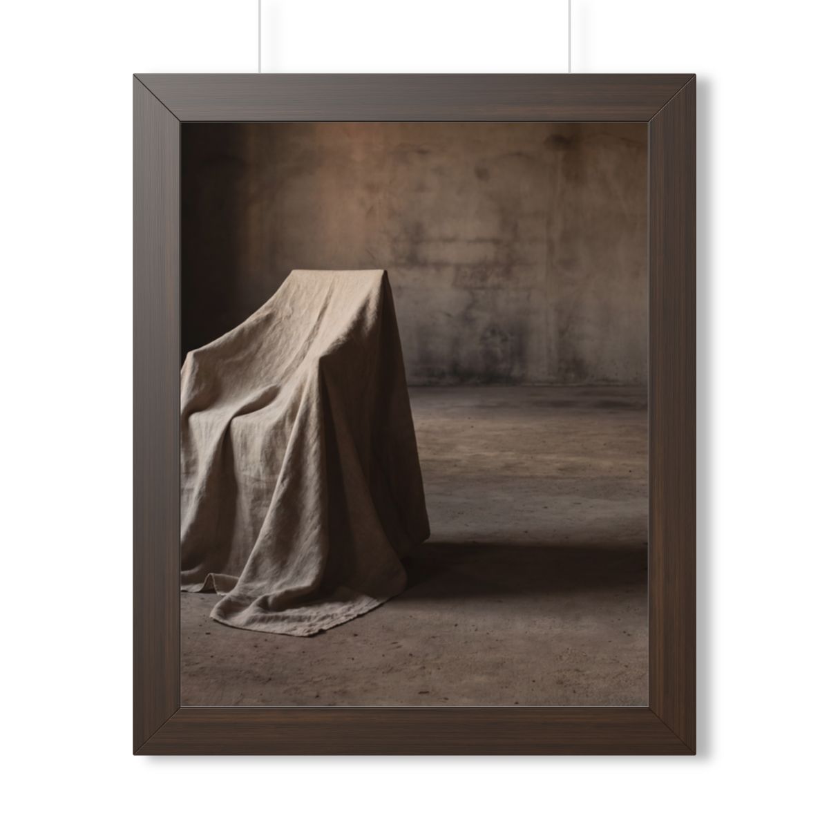 Framed Vertical Poster - Draped Silence Still Life Art... |...